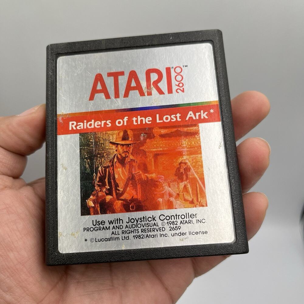 Raiders of the Lost Ark for Atari 2600. Tested & Works. Vintage 1982.